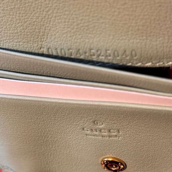 GUCCI Double G Python Marmont Top Handle Card Case wallet Crossbody evening bag - Picture 12 of 13